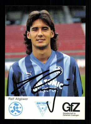 Ralf Allgöwer Autogrammkarte Stuttgarter Kickers 1988-89 Original Signiert