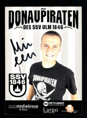 Marvin Länge Autogrammkarte SSV Ulm 2008-09 Original Signiert