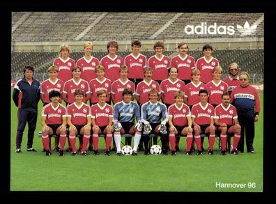 Orginal Mannschaftskarte Hannover 96 1985-86 + 2
