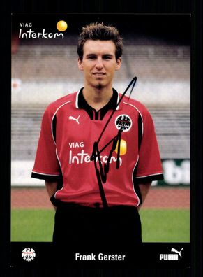 Frank Gerster Autogrammkarte Eintracht Frankfurt 1998-99 Orginal Signiert