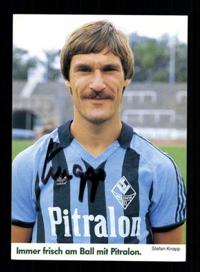 Stefan Knapp Autogrammkarte SV Waldhof Mannheim 1984-85 Orginal Signiert
