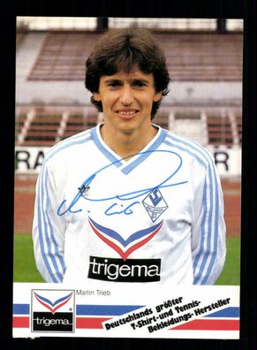 Martin Trieb Autogrammkarte SV Waldhof Mannheim 1986-87 Orginal Signiert