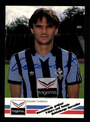Zvezdan Cvetkovic Autogrammkarte SV Waldhof Mannheim 1987-88 Orginal Signiert