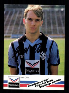 Gerd Dais Autogrammkarte SV Waldhof Mannheim 1987-88 Orginal Signiert