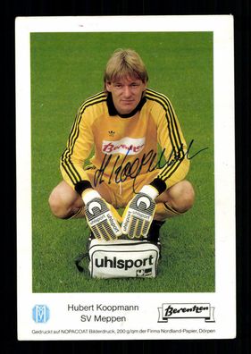 Hubert Koopmann Autogrammkarte SV Meppen 1988-89 Orginal Signiert