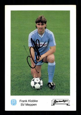 Frank Klobke Autogrammkarte SV Meppen 1988-89 Orginal Signiert