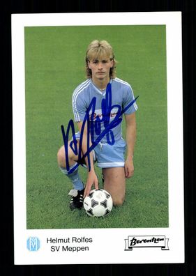 Helmut Rolfes Autogrammkarte SV Meppen 1988-89 Orginal Signiert