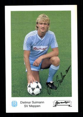 Dietmar Sulmann Autogrammkarte SV Meppen 1988-89 Orginal Signiert