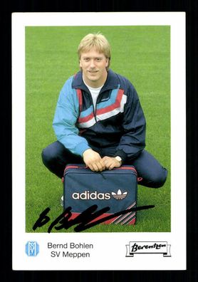 Bernd Bohlen Autogrammkarte SV Meppen 1988-89 Orginal Signiert
