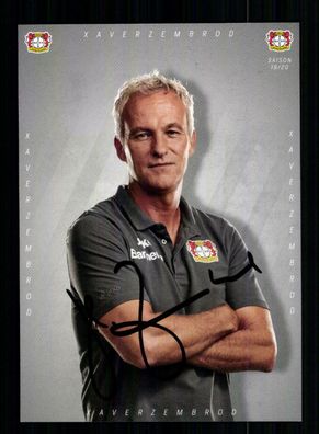Xaver Zembrod Autogrammkarte Bayer Leverkusen 2019-20 Original Signiert