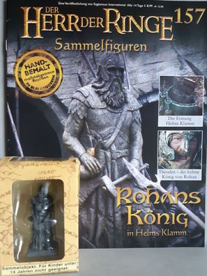 Herr der Ringe Figur: Rohans König in Helms Klamm (# 157) OVP + Heft Eaglemoss NEU