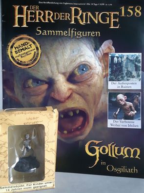 Herr der Ringe Figur: Gollum in Osgiliath (# 158) OVP + Heft Eaglemoss NEU