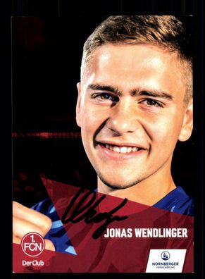 Jonas Wendlinger Autogrammkarte 1 FC Nürnberg 2019-20 Original Signiert