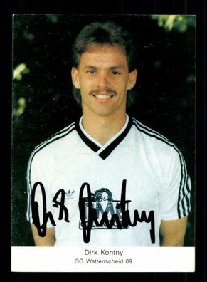 Dirk Kontny Autogrammkarte Wattenscheid 09 1989-90 Original Signiert