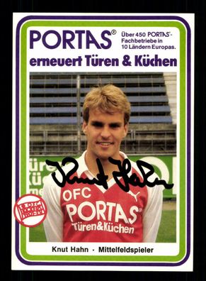 Knut Hahn Autogrammkarte Kickers Offenbach 1984-85 Original Signiert