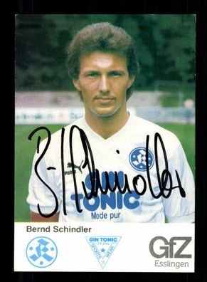 Bernd Schindler Autogrammkarte Stuttgarter Kickers 1986-87 Original Signiert