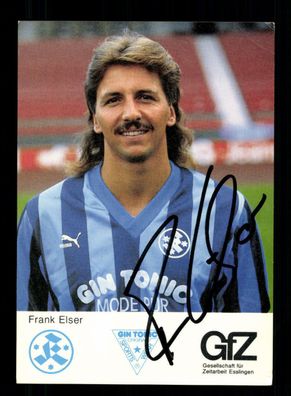 Frank Elser Autogrammkarte Stuttgarter Kickers 1988-89 Original Signiert