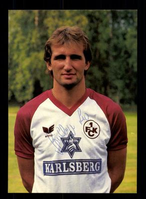 Leo Spielberger Autogrammkarte 1 FC Kaiserslautern 1986-87 Original Signiert