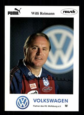 Willi Reimann Autogrammkarte VFL Wolfsburg 1996-97 Original Signiert