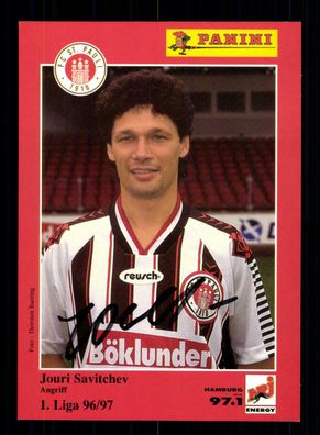 Jouri Savitchev Autogrammkarte FC St. Pauli 1996-97 Original Signiert