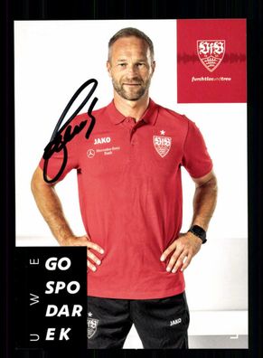 Uwe Gospodarek Autogrammkarte VFB Stuttgart 2019-20 Original Signiert