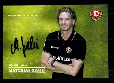 Matthias Grahé Autogrammkarte SG Dynamo Dresden 2019-20 Original Signiert