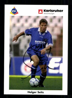 Holger Seitz Autogrammkarte Karlsruher SC 2001-02 Original Signiert