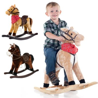 Schaukelpferd Pferd mit Klang und Sound Kinder reiten