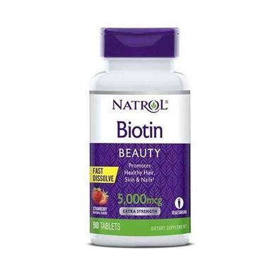 Natrol Biotin 5000mcg Fast Dissolve (90) Strawberry
