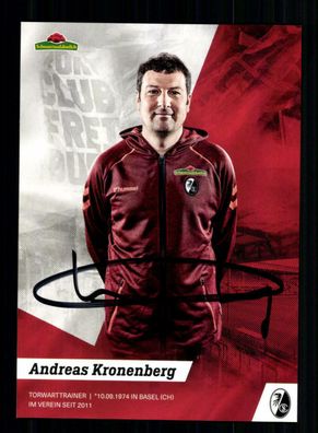Andreas Kronenberg Autogrammkarte SC Freiburg 2019-20 Original Signiert