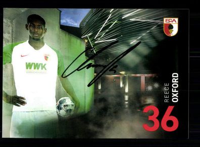 Reece Oxford Autogrammkarte FC Augsburg 2019-20 Original Signiert