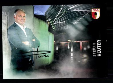 Stefan Reuter Autogrammkarte FC Augsburg 2019-20 Original Signiert