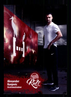 Alexander Konjevic Autogrammkarte Kickers Offenbach 2019-20 Original Signiert