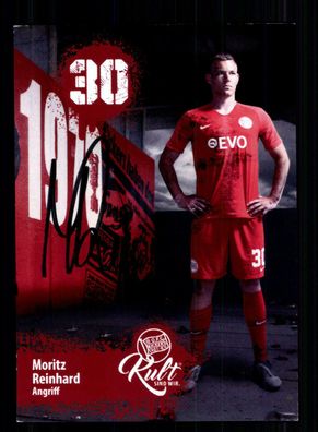 Moritz Reinhard Autogrammkarte Kickers Offenbach 2019-20 Original Signiert