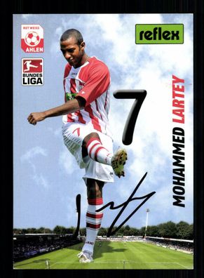 Mohammed Lartey Autogrammkarte Rot Weiss Ahlen 2009-10 Original Signiert