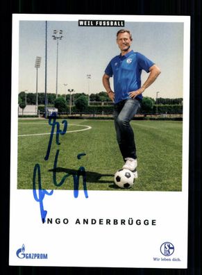 Ingo Anderbrügge Autogrammkarte FC Schalke 04 Traditionself 2018-19 Original