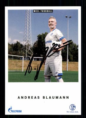 Andreas Blaumann Autogrammkarte FC Schalke 04 Traditionself 2018-19 Original