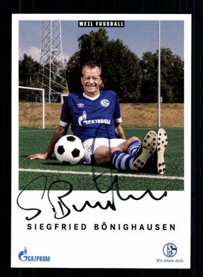 Siegfried Bönighausen Autogrammkarte FC Schalke 04 Traditionself 2018-19