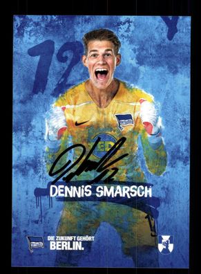 Dennis Smarsch Autogrammkarte Hertha BSC Berlin 2019-2020 Original Signiert