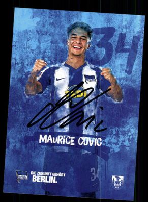 Maurice Covic Autogrammkarte Hertha BSC Berlin 2019-2020 Original Signiert