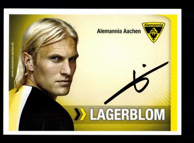 Pekka Lagerblom Autogrammkarte Alemannia Aachen 2007-08 Original Signiert