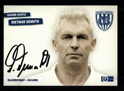 Dietmar Demuth Autogrammkarte SV Babelsberg 2011-12 Original Signiert