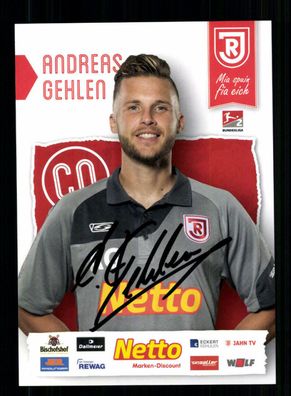 Andreas Gehlen Autogrammkarte Jahn Regensburg 2019-20 Original Signiert