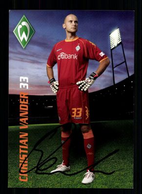 Christian Vander Autogrammkarte Werder Bremen 2008-09 Original Signiert