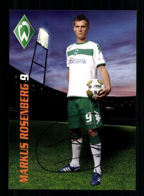 Markus Rosenberg Autogrammkarte Werder Bremen 2008-09 Original Signiert