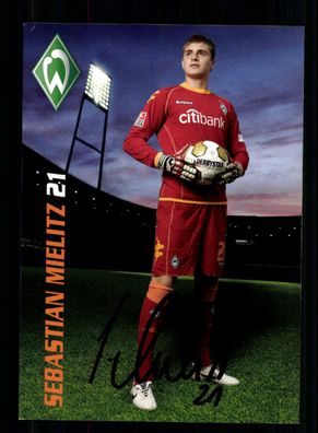 Sebastian Mielitz Autogrammkarte Werder Bremen 2008-09 Original Signiert