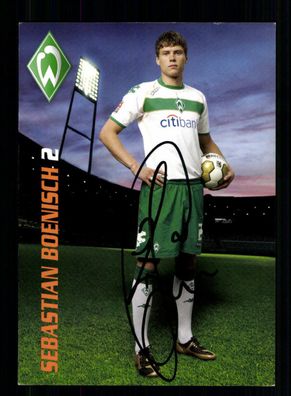 Sebastian Boenisch Autogrammkarte Werder Bremen 2008-09 Original Signiert