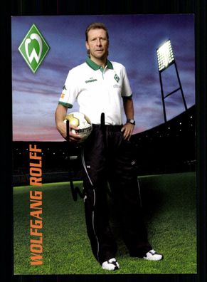 Wolfgang Roff Autogrammkarte Werder Bremen 2008-09 Original Signiert