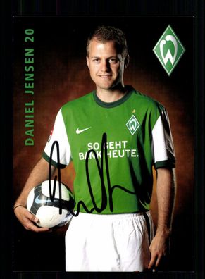 Daniel Jensen Autogrammkarte Werder Bremen 2009-10 Original Signiert
