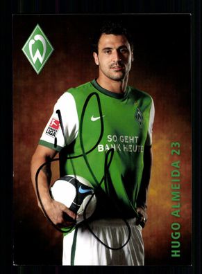 Hugo Almeida Autogrammkarte Werder Bremen 2009-10 Original Signiert